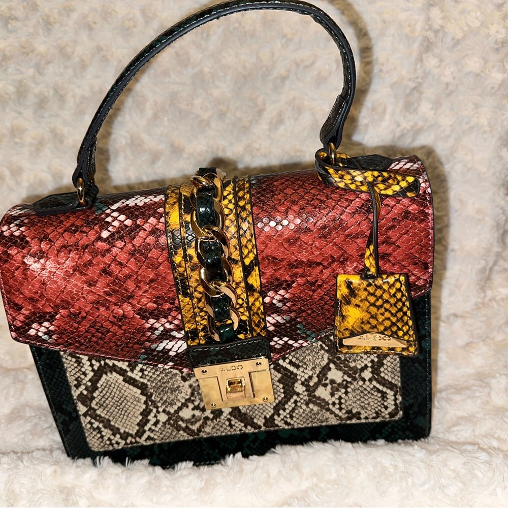 Aldo Croc Purse. Used once. Like new condition.
